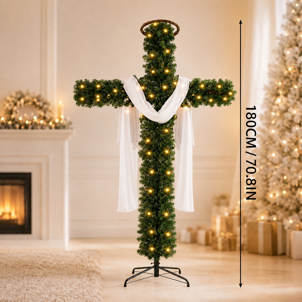 Cross Christmas Tree