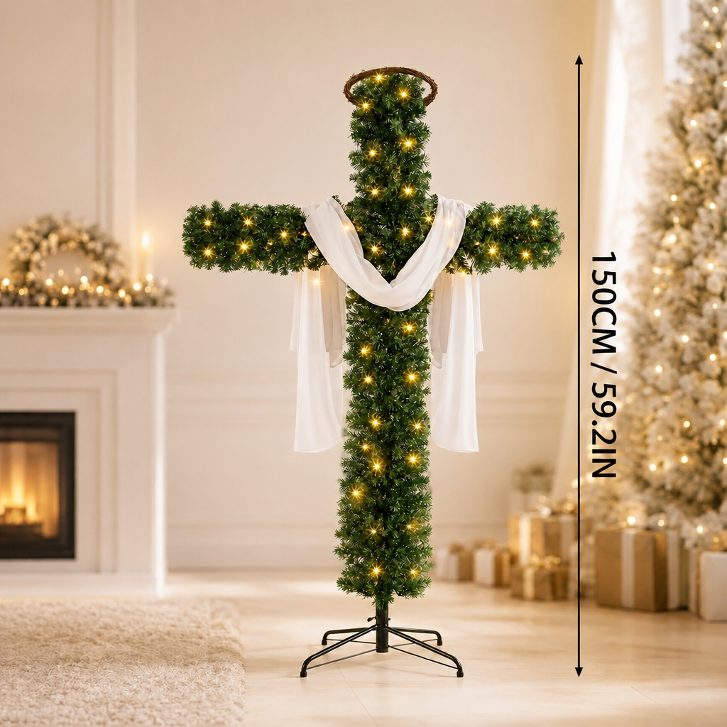 Cross Christmas Tree
